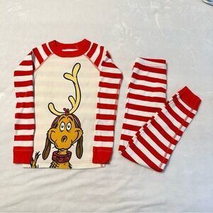 Hanna Andersson Kids Dr. Seuss Grinch Long John Pajamas: Max the Dog.